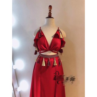 Đầm maxi thổ cẩm boho cao cấp vải đẹp [Hoàn Xu]