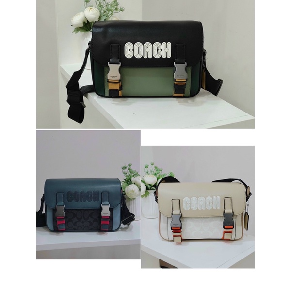 sẵn - Túi Coach dáng cặp nam nữ phom to vừa - 3 màu