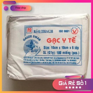 [FREE SHIP] Gạc y tế Bảo thạch 10cmx10cmx6 lớp