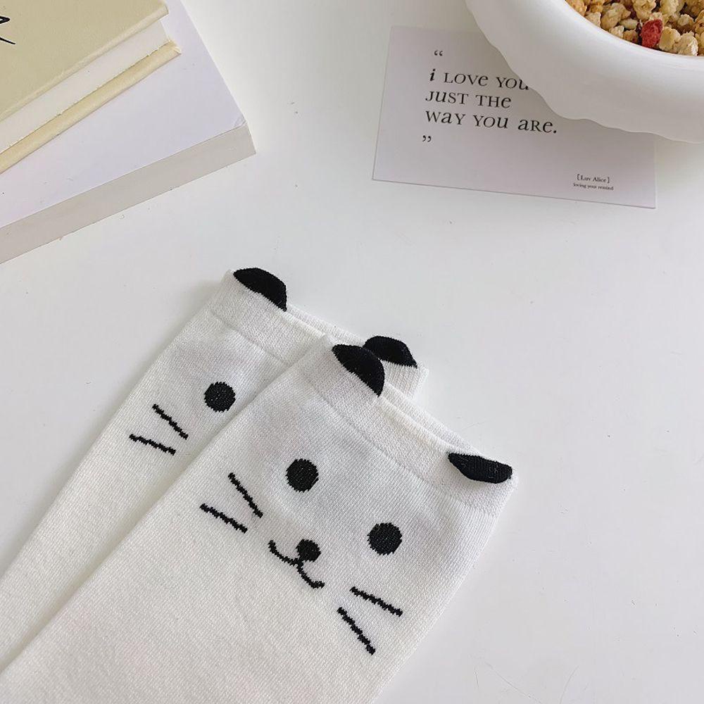 Đôi Vớ Ngắn In Hình Gấu Trúc / Mèo Thời Trang Hàn Quốc Dành Cho Nữ