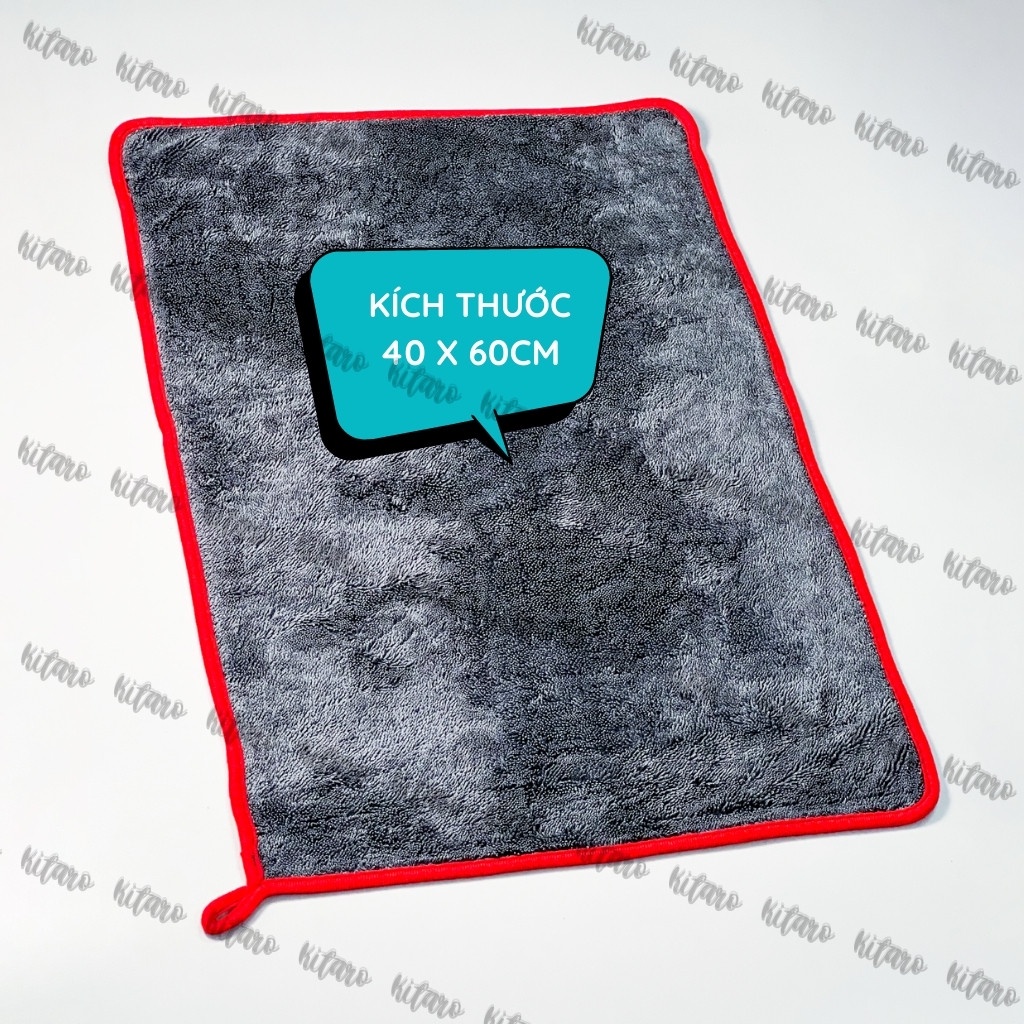 Khăn Lau Xe Microfiber Xuất Khẩu Cao Cấp Kích Thước 40 x 60cm
