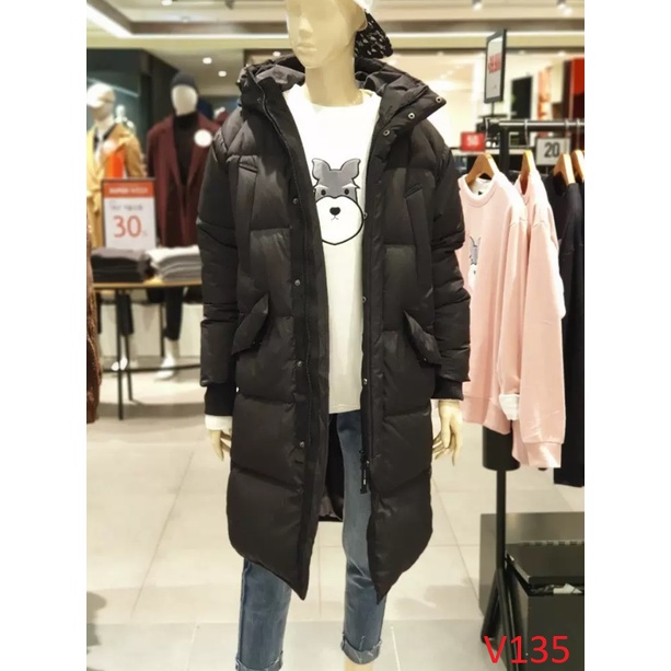 Áo phao dáng dài Xuất Hàn Quốc hiệu HUM Chính Hãng , chuẩn Store