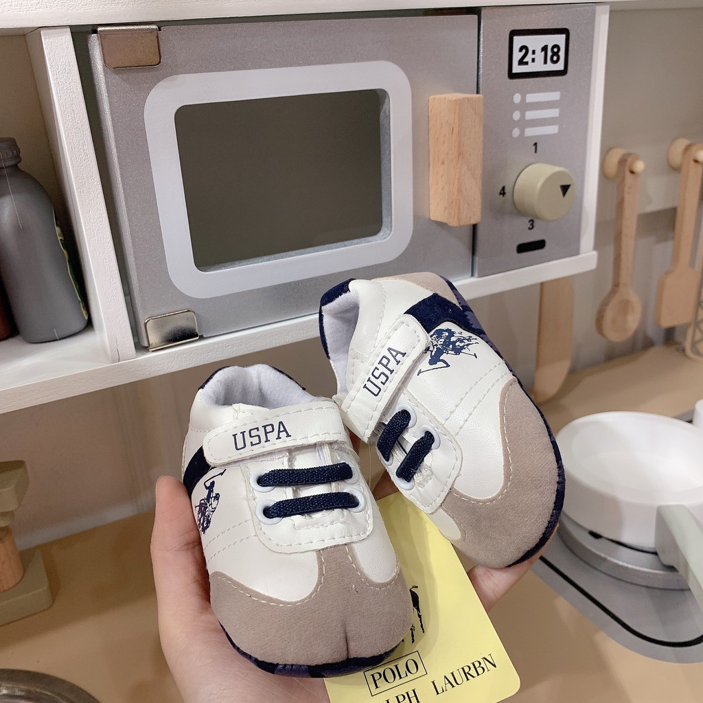 GIÀY TẬP ĐI CHO BÉ/GIÀY BÉ TRAI MỀM NHẸ/ GIÀY HIỆU POLO CHO BÉ/ GIÀY BATA TẬP ĐI