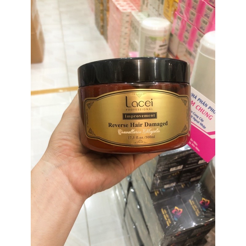Kem hấp ủ tóc Lacei Improvenment (Nâu) 500ml