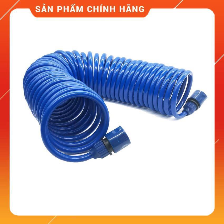 Bộ vòi xịt nước tưới cây đa năng 8 chế độ kèm dây tưới dạng lò xo co dãn 815814 loại 10m [SKM]