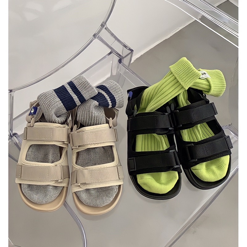Sandal 2 màu basic đi học đi chơi đều đẹp