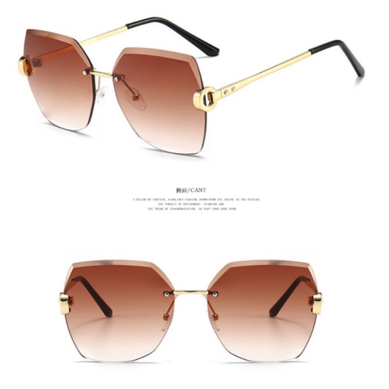 Kính Mát Gọng Kim Loại Phong Cách Retro Thời Trang Cho Nữ