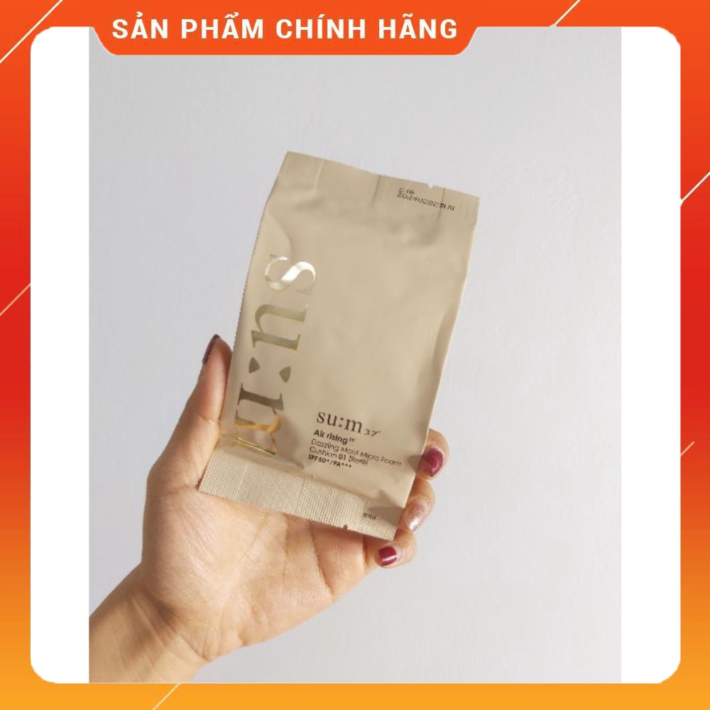 [Date 2023] Lõi phấn Sum37 Cushion che phủ hoàn hảo cho lớp nền mỏng mịn SU:M37 Air Rising TF Dazzling Moist Micro Foam