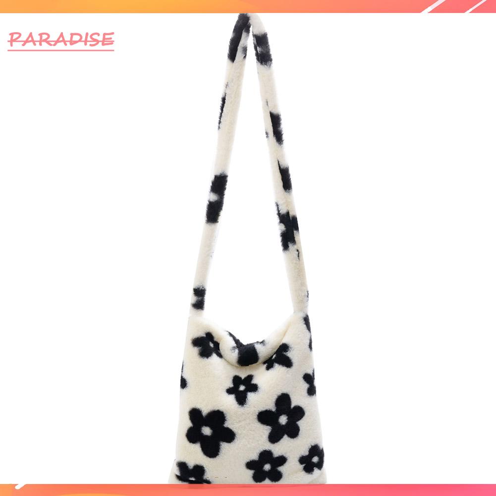 Túi Tote Đeo Vai Vải Bông In Họa Tiết Hoa Thời Trang Đường Phố