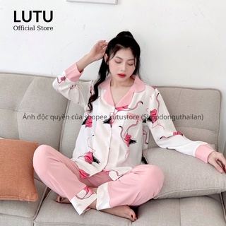 Bộ Pijama Dài Tay Cao Cấp Mềm Mịn Mát