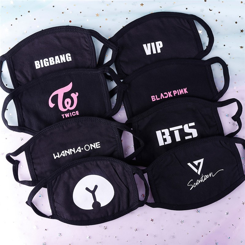 Khẩu trang in tên các thành viên nhóm nhạc KPOP BTS cho người hâm mộ | BigBuy360 - bigbuy360.vn
