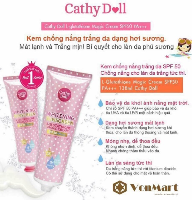 Kem chống nắng Cathy Doll Whitening Sunscreen
