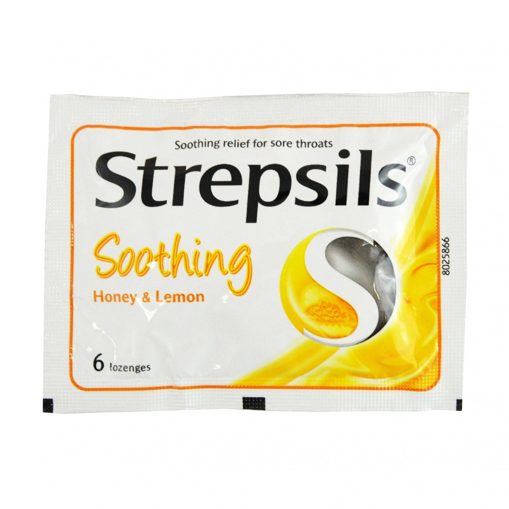 STREPSIL Viên Ngậm Thái Giúp Giảm Đau Họng, Rát Họng Đủ Vị Hộp 24 Viên.