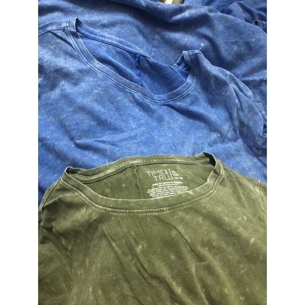 Đầm thun cotton dáng suông time true màu loang mài