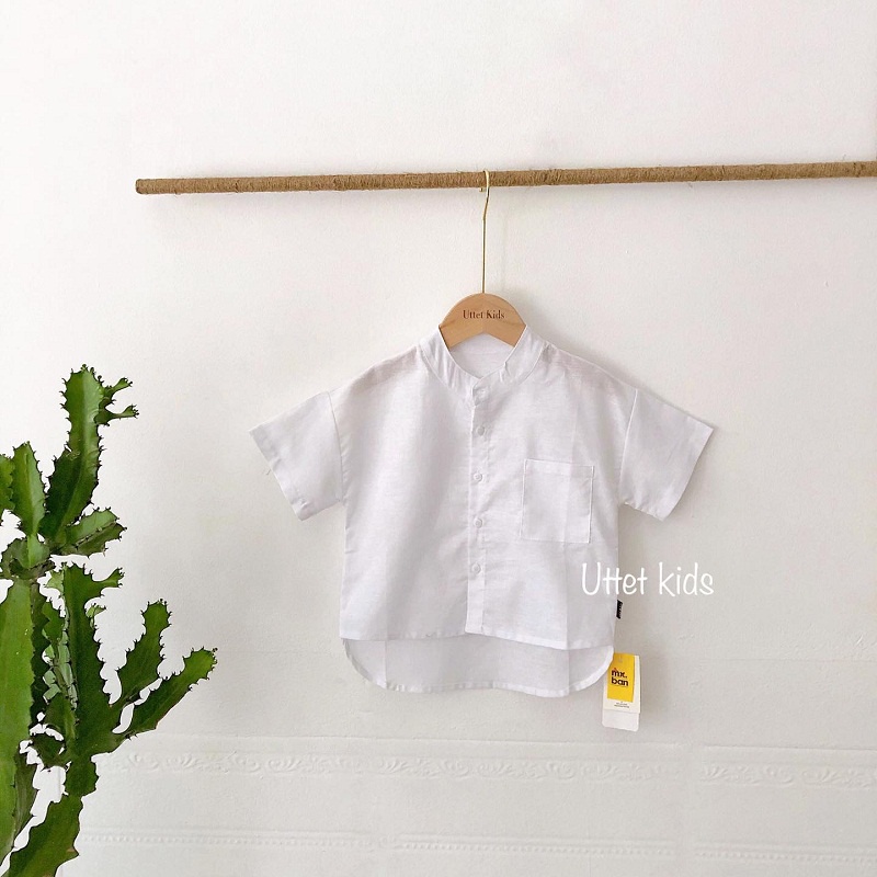 [Ảnh thật] THỜI TRANG TRẺ EM HÀN QUỐC - SƠ MI NGẮN TAY 001 PHÙ HỢP CHO BÉ TRAI