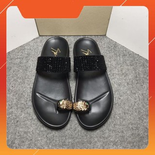 (Ảnh+VD) Sandal nam sỏ ngón đính đá cực chất