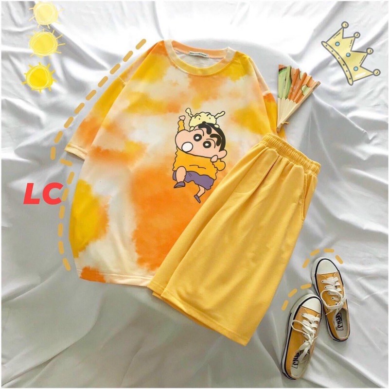 set bộ áo loang