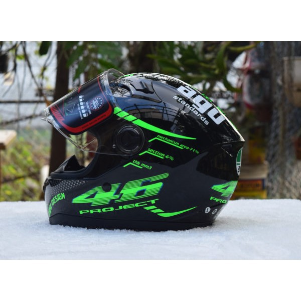 Freeship Mũ bảo hiểm AGU tem rùa