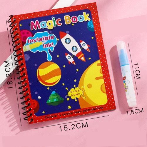 Magic Water Book - Đồ Chơi Tranh Tô Màu Nước Ma Thuật Thần Kì Tự Xóa Không Giới Hạn