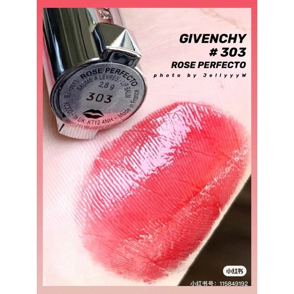 Son dưỡng Givenchy Le Rouge Perfecto màu 303 Warming Red và 302 Solar Red