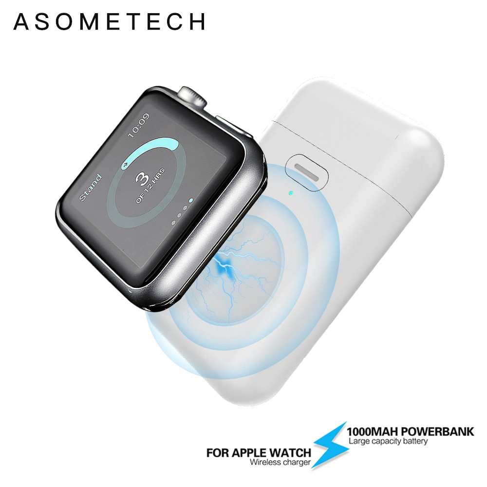 Sạc Dự Phòng Không Dây 1000mah Cho Apple Watch 123456
