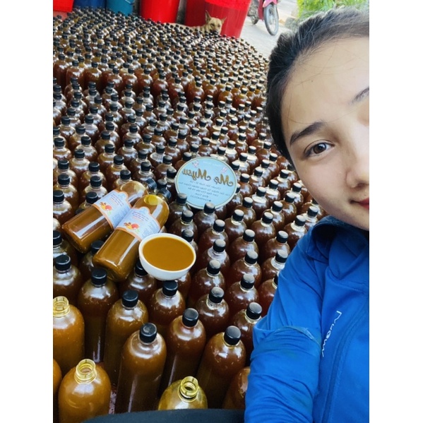 Combo 2 Chai Cốt Gừng Nghệ Gấc Quế Địa Liền Tặng 1 Chai Cốt Nghệ Mặt 0,5 L Mẹ Mysu (handmad
