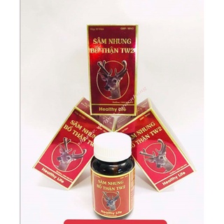 Sâm nhung bổ thận TW2 tăng cường sinh lý nam giới, bổ thận tráng dương (cải thiện sức khỏe) 30 viên/lọ