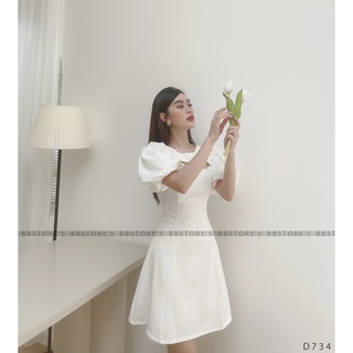  [BBSTORE'S] Đầm Xoè Khoét Ngực - D734