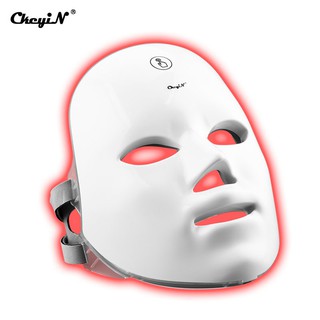 Mặt Nạ Đèn LED CkeyiN 7 Màu Làm Trẻ Hóa Da Sạc Linh Hoạt