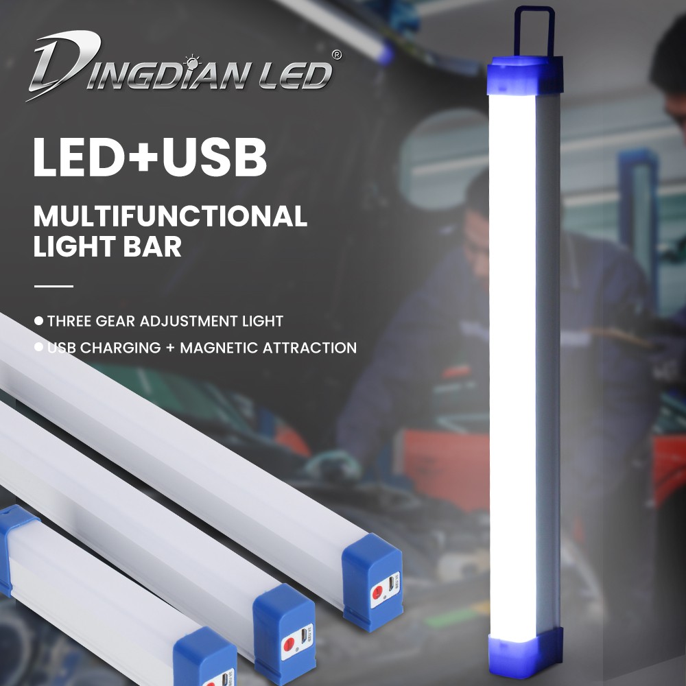 DingDian LED DC5V LED USB Đèn khẩn cấp có thể sạc lại 5W 10W 20W Đèn LED