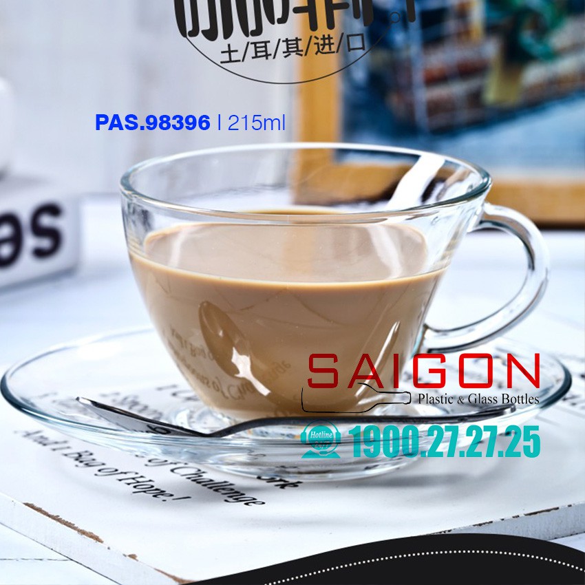 Bộ Tách Cafe Pasabahce Penguen Caffe Latte 215ml | Nhập Khẩu Thổ Nhĩ kỳ