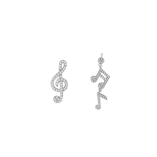 Cute musical note earrings for women