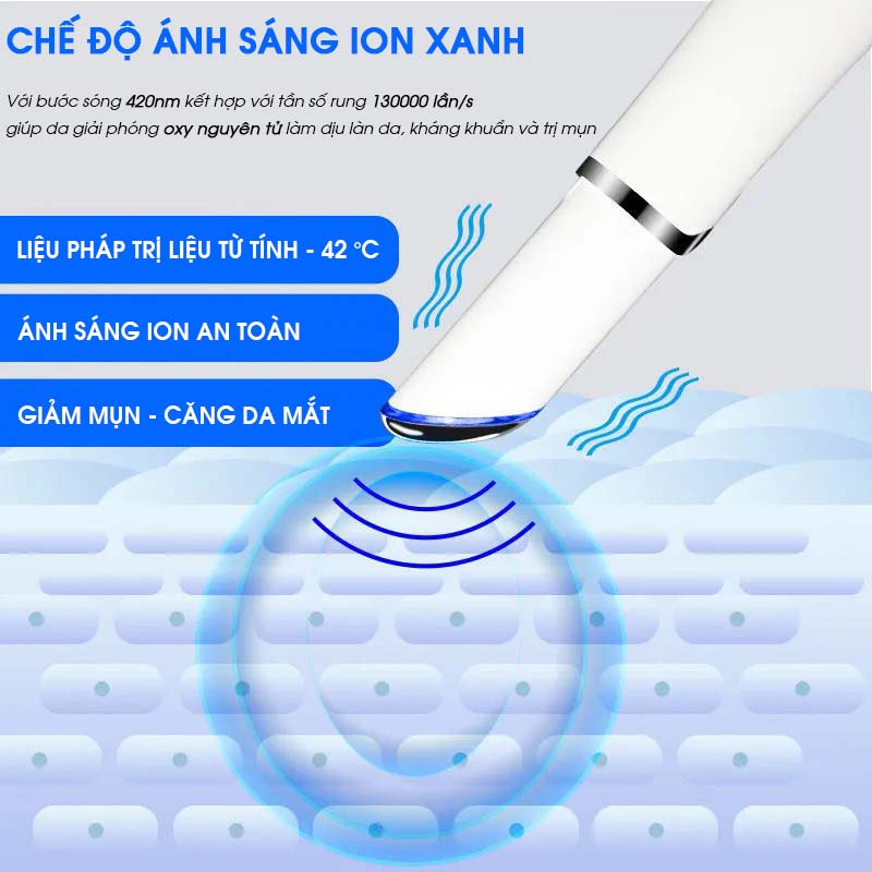 Máy Massage Mắt Mini Cao Cấp, Máy Mát Xa Mắt Làm Giảm Nếp Nhăn Quầng Thâm, Bọng Mắt