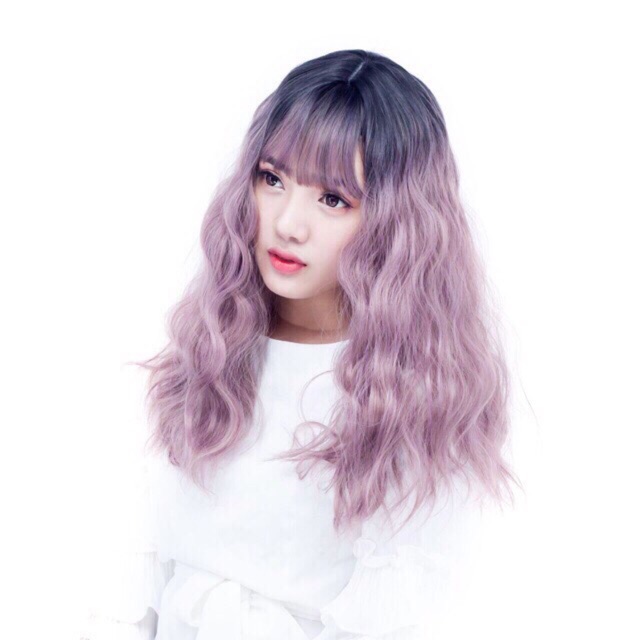 Tóc giả nguyên đầu xù sóng❤️ -ảnh thật-freeship