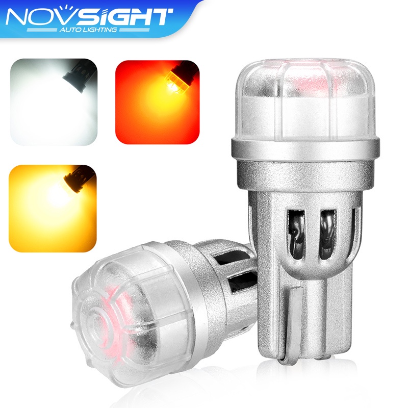 Set 2 bóng đèn LED NOVSIGHT T10 1156 3157 7443 7440 mới chuyên làm đèn tín hiệu cho xe hơi