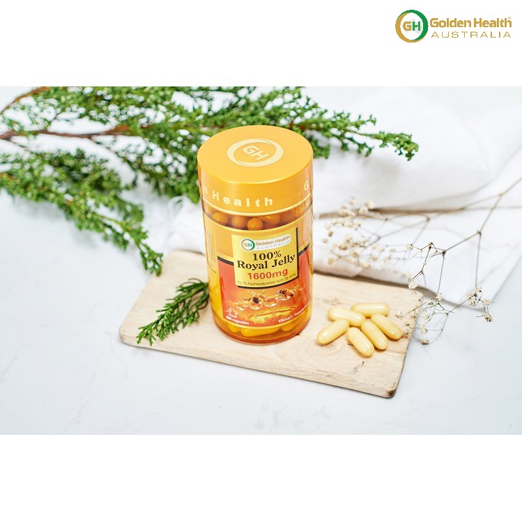 [GOLDEN HEALTH] Viên sữa ong chúa - Royal Jelly 1600mg hộp 100 Viên