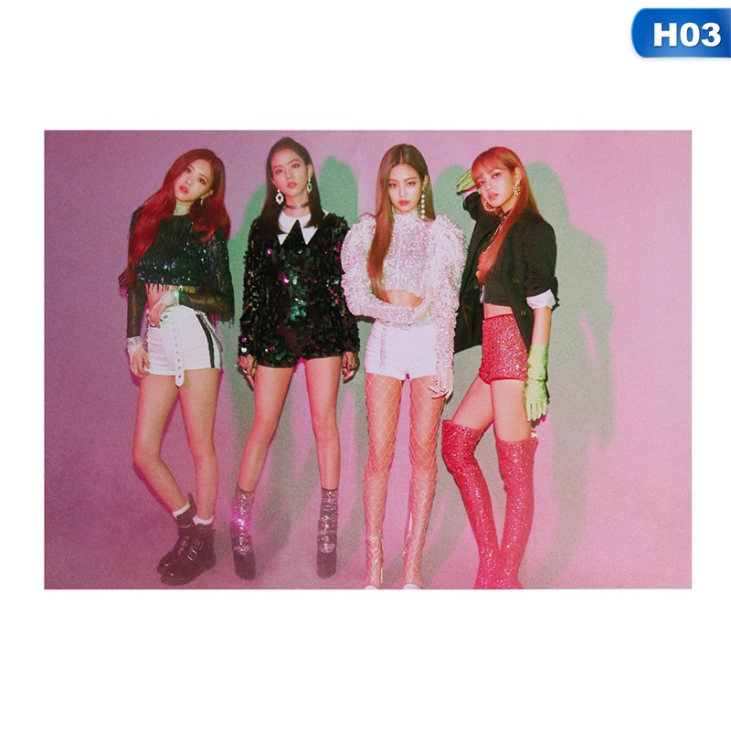 Poster treo tường in hình nhóm nhạc KPOP blackpink