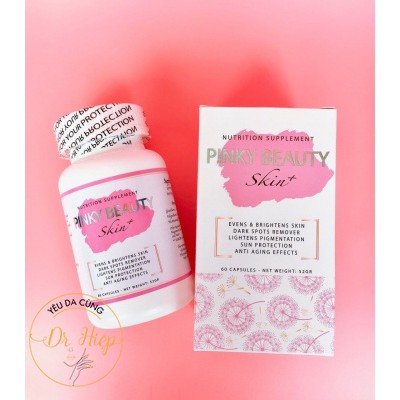 Viên Uống Sáng Da PINKY BEAUTY SKIN+ Hỗ Trợ Đẹp Da Chống Nắng Chống Oxi Hóa hộp 60 viên
