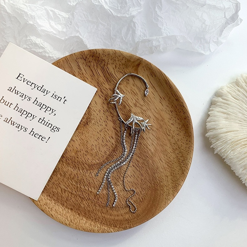 Khuyên Tai Dạng Kẹp Không Cần Xỏ Khuyên Thiết Kế Độc Đáo Sang Trọng Cho Nữ