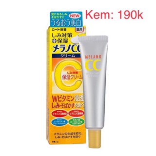 Kem và serum dưỡng Melano Cc