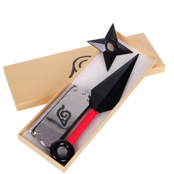 Mombaby1 Bộ Đồ Chơi Naruto Kunai Và Băng Đô