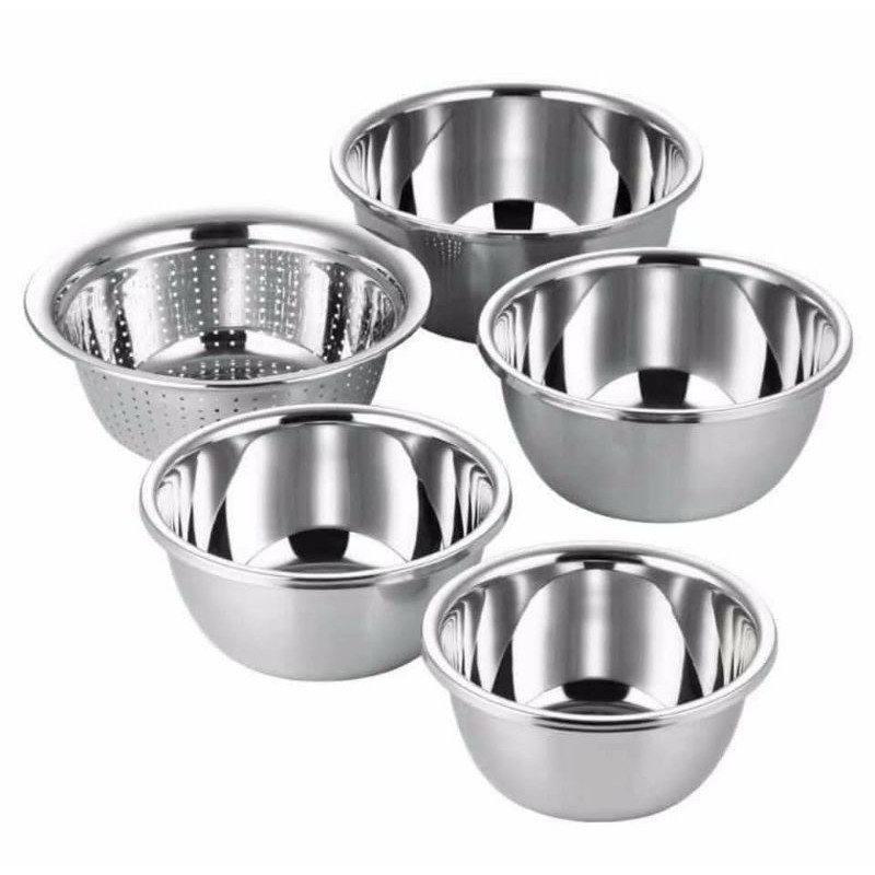 SET 5 BỘ RỔ CHẬU INOX | BigBuy360 - bigbuy360.vn