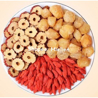 Táo đỏ thái lát sấy khô 100g.
