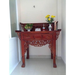 Bàn thờ gia tiên 2 tầng gỗ tràm bàn cúng gỗ tràm , bàn thờ gỗ đủ kích thước :88cm , 107cm , 1m27 ,1m54