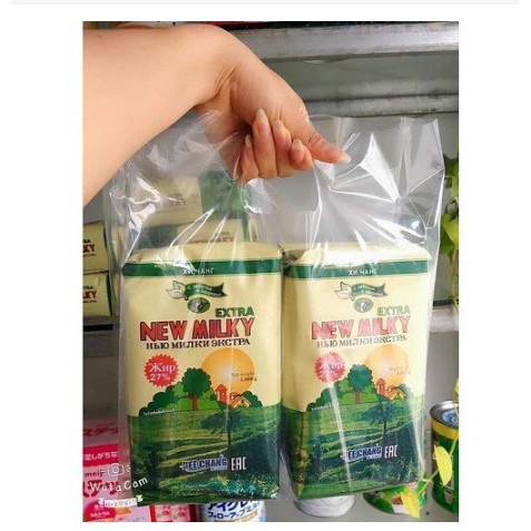 [Siêu Sỉ] Combo 10 gói Sữa béo Nga New Milky Extra 1kg date mới