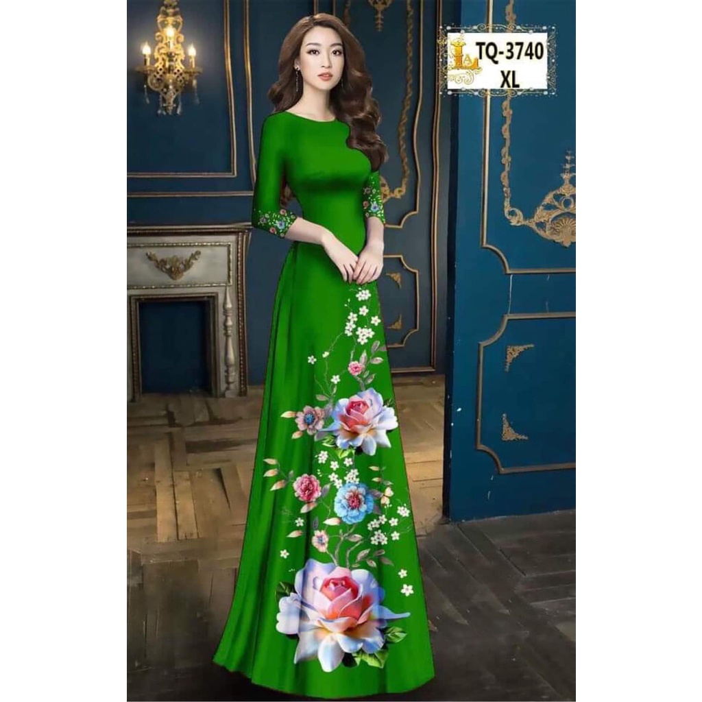 ÁO DÀI HOA ĐỦ SIZE