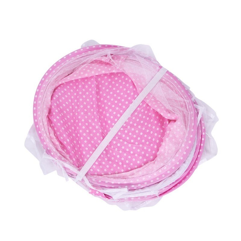 Màn chụp Happy Baby cho bé từ 0-36 tháng, Màn chụp tự bung xếp gọn tiện dụng, có nhạc kèm gối  chống muỗi và côn trùng,