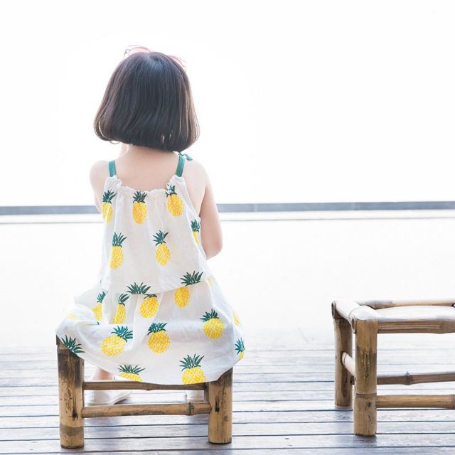 Váy dứa bé gái mùa hè