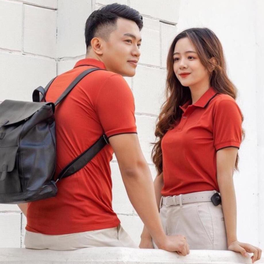 Áo thun polo nam nữ unisex có cổ đẹp Hamino basic ngắn tay chất vải thun cotton co giãn cao cấp màu trắng đen E2 ་