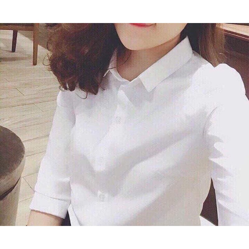 Áo sơ mi trắng dài tay và cộc tay